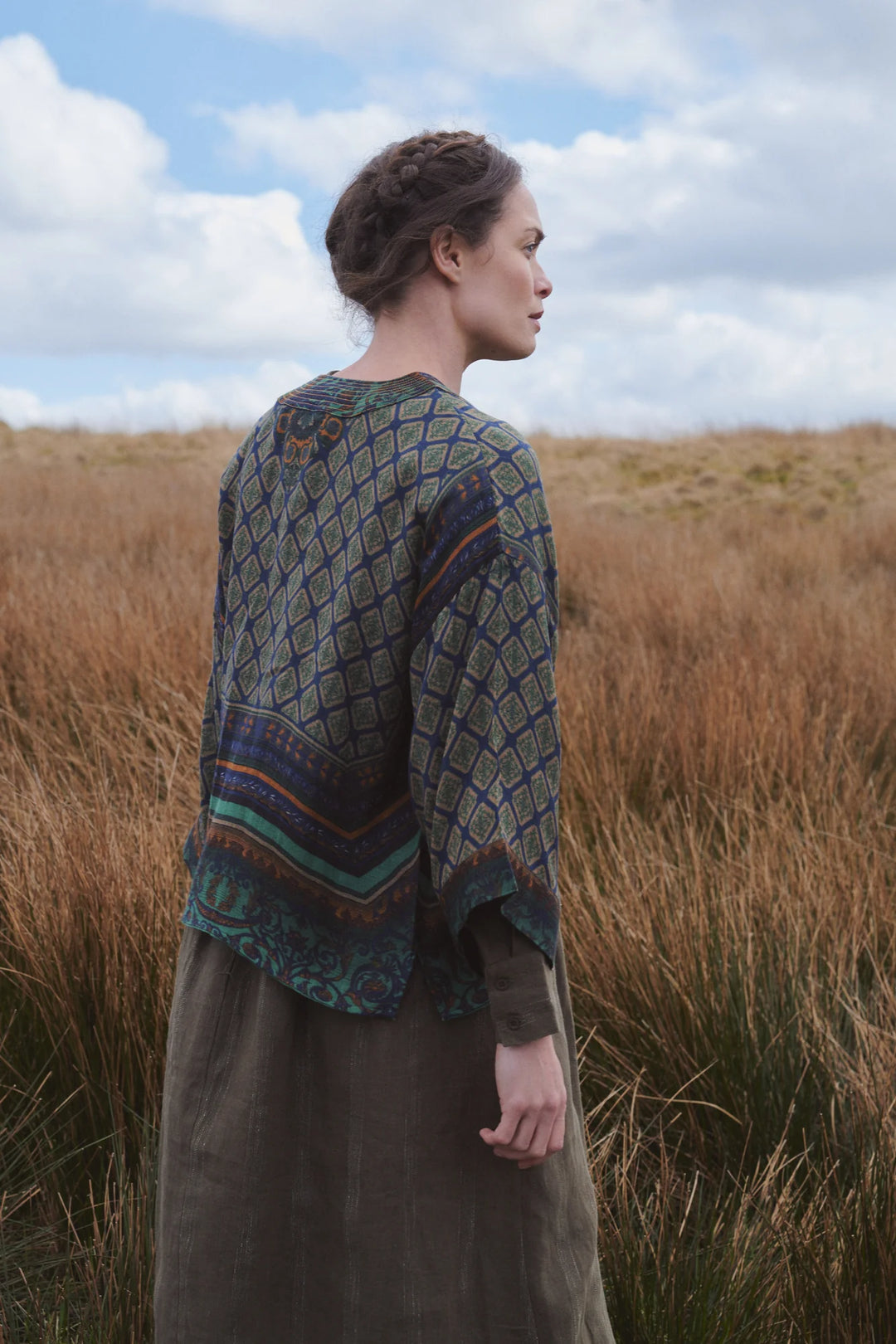 Amulet Emerald Wool Kimono
