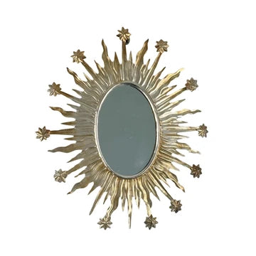 Antique Gold Celestial Wall Mirror