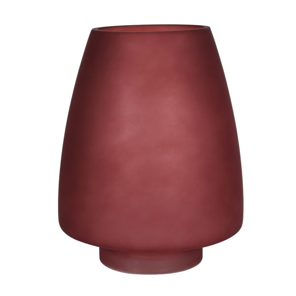 SMOKEY BROWN BARREL VASE