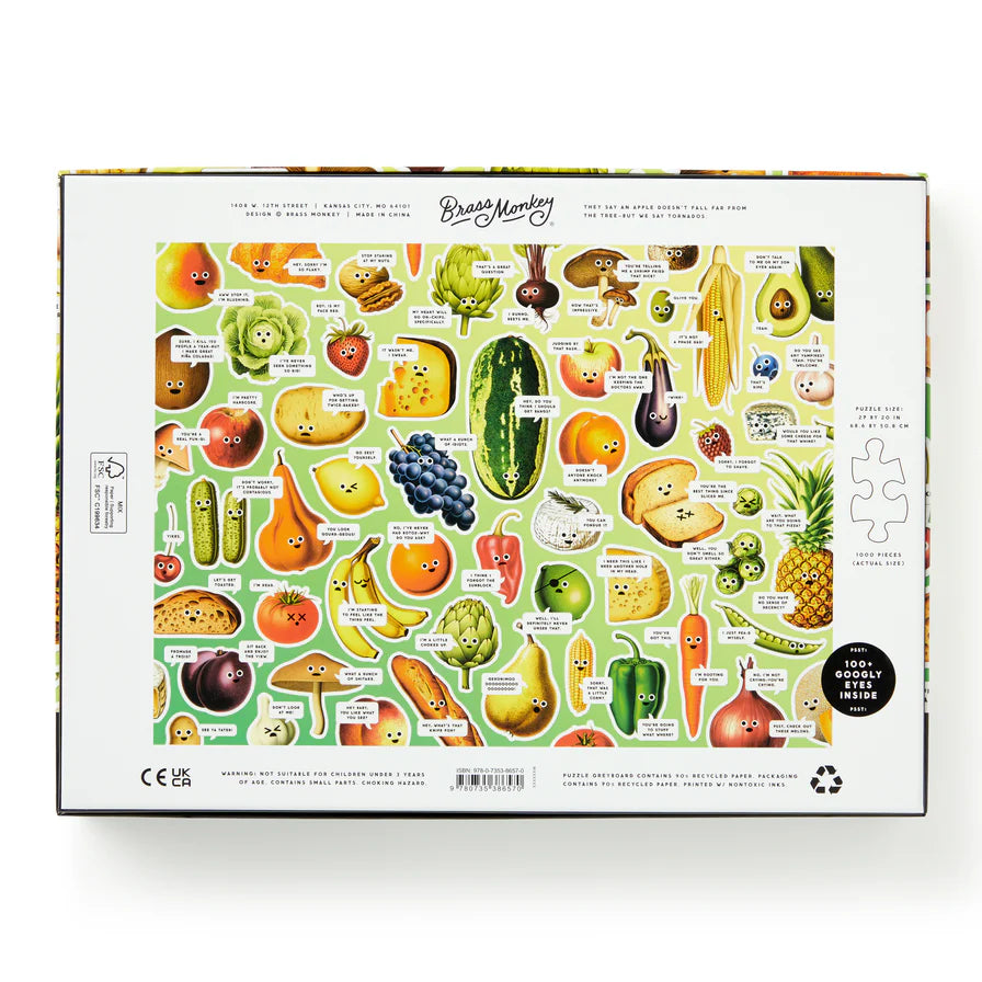 Googly Food 1000 Piece Puzzle