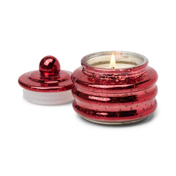 Beam 3oz/85g Glass Candle Red Mercury - Winter Berry