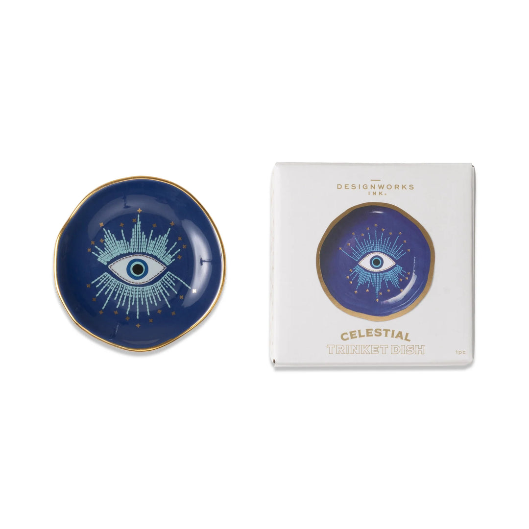 Celestial Ceramic Trinket Dish - Starry Eyed
