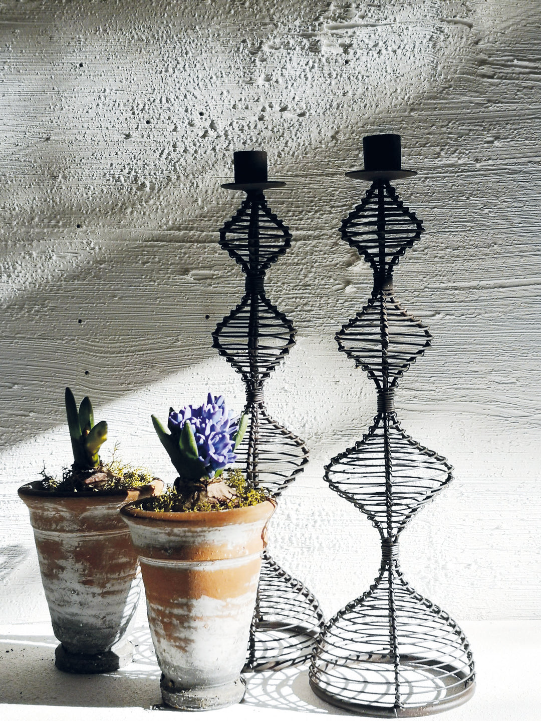 Wire Candlestick Dakar Antique Rust