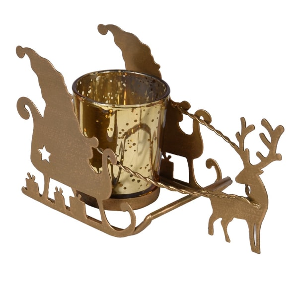 SANTA SLEIGH CNDL HOLDER