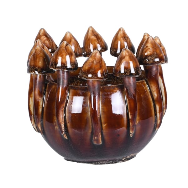 OMBRE MUSHRROM GLAZED VASE