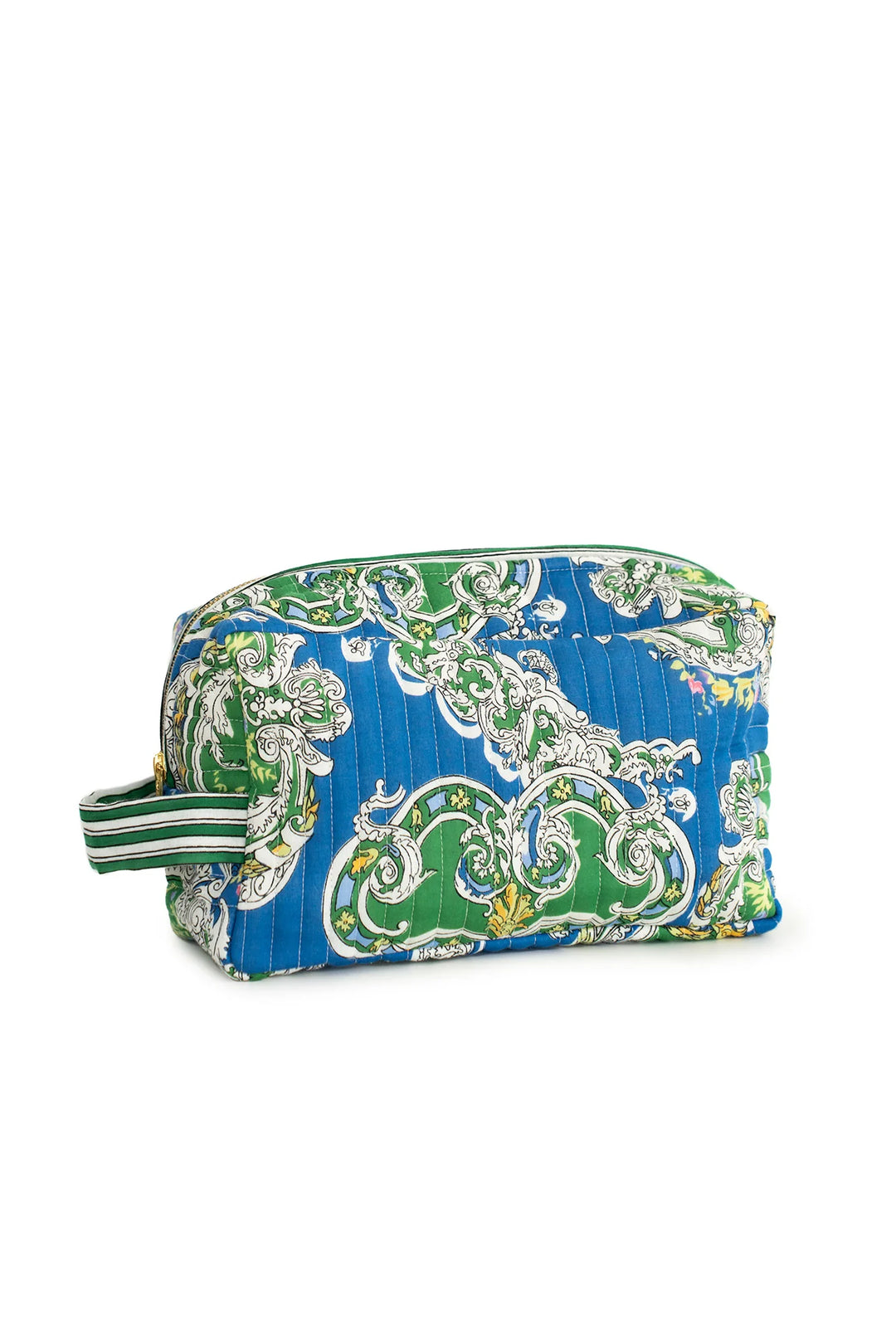 Cartouche Blue Cotton Wash Bag