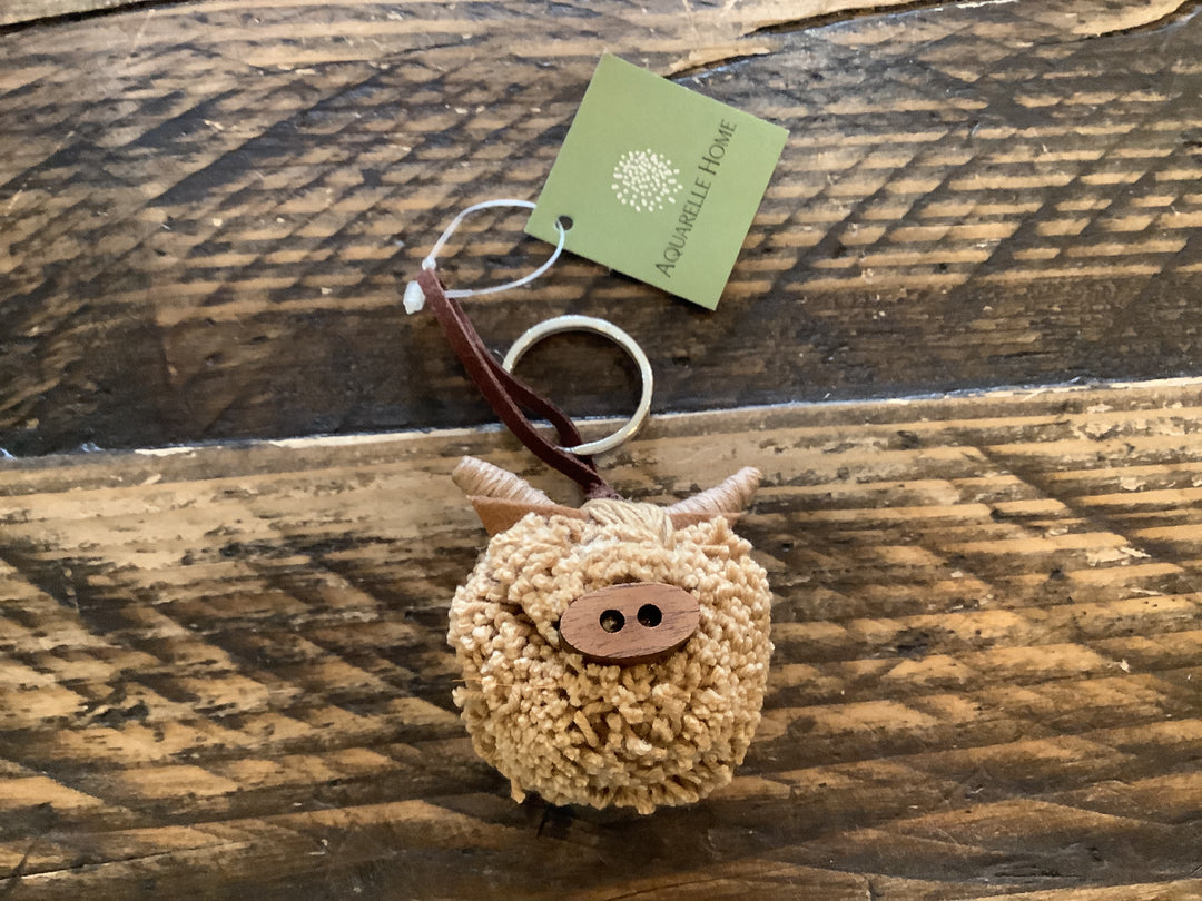 Keyring Moo Natural