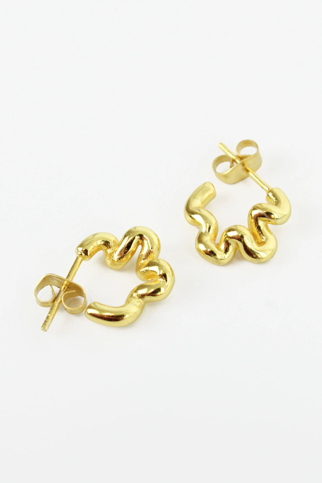 WIGGLE GOLD SMALL EARRINGS