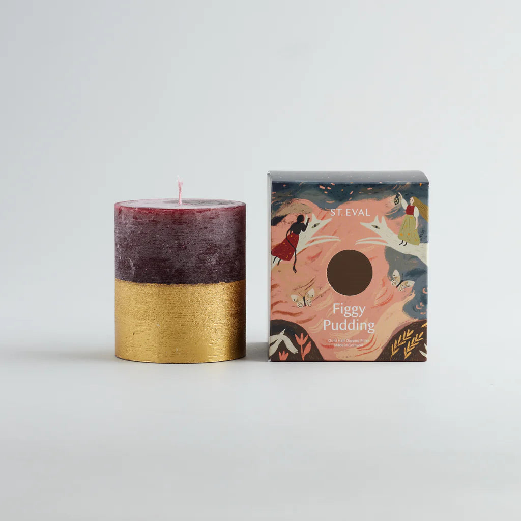 Figgy Pudding, Gold Half-Dipped Pillar