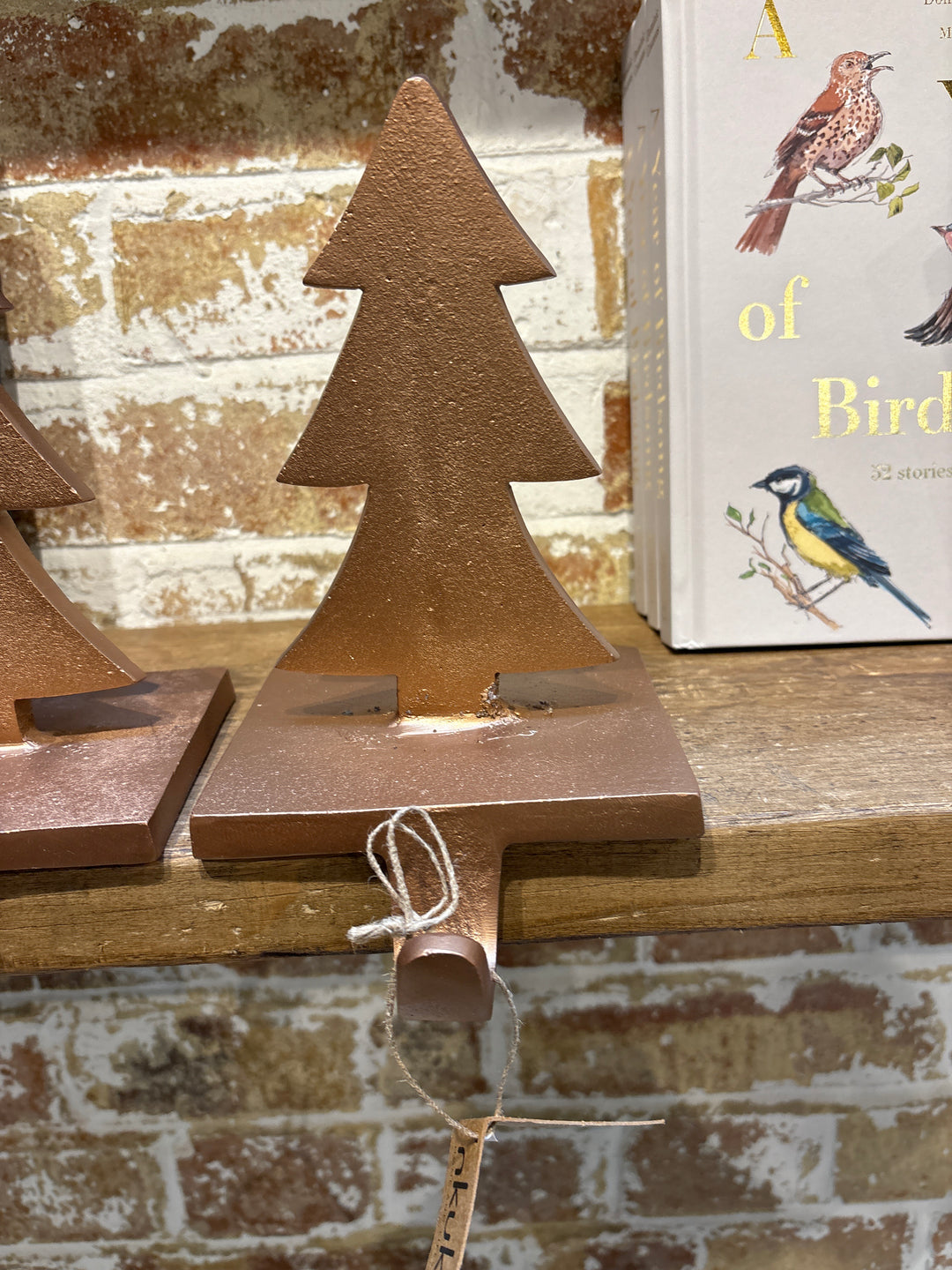 Kotta Stocking Tree Holder - Antique Brass