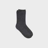 Angora wool socks - Mottled Grey