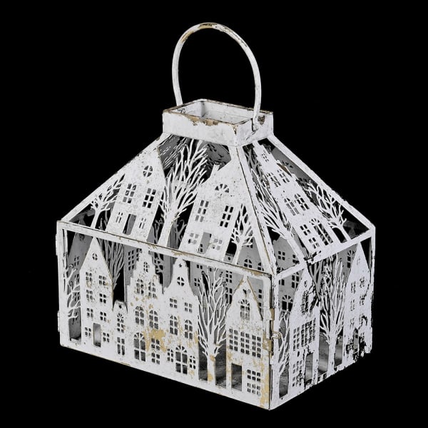 FROSTED HOUSE LANTERN