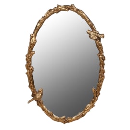 ANTIQUE GOLD BIRDS MIRROR