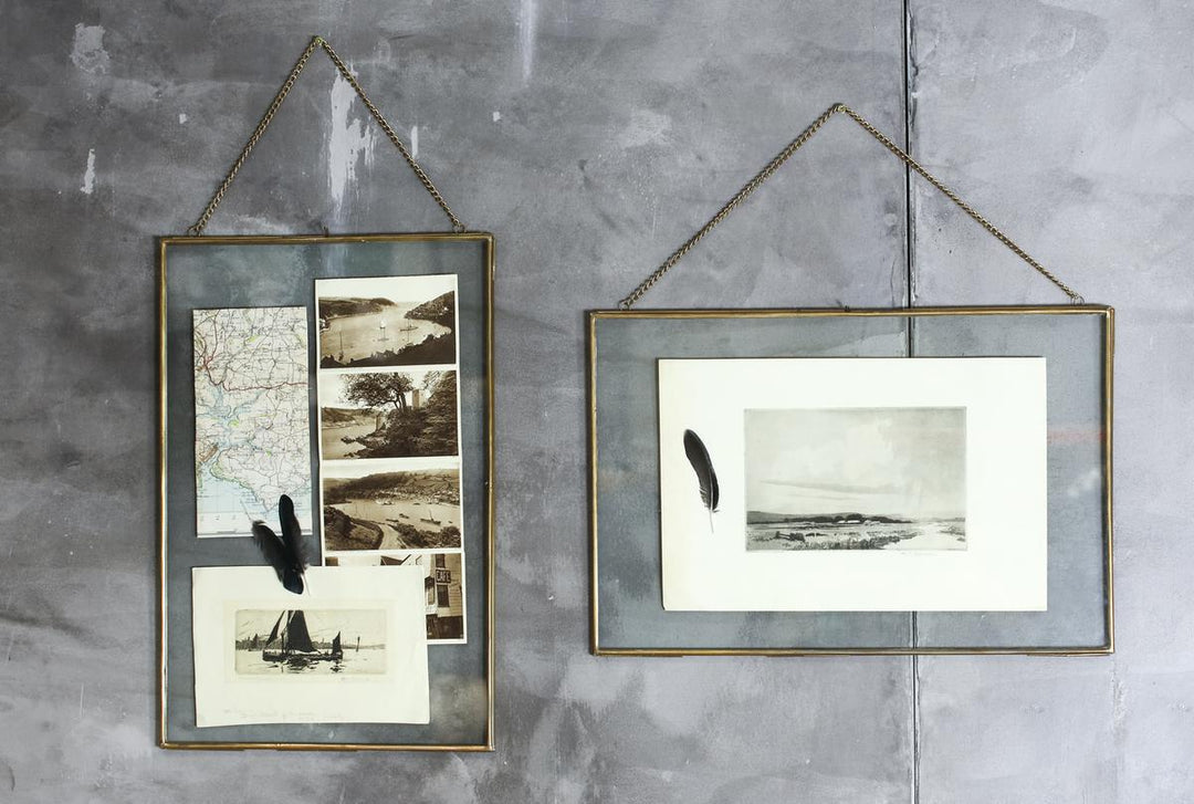 Gigantic Kiko Frame - Antique Brass - Portrait 50 X 35 X 1cm