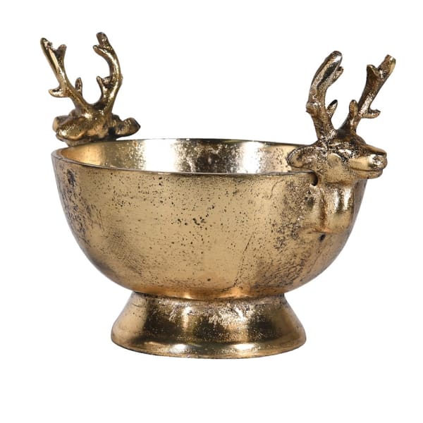 REINDEER BRASS BOWL