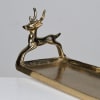 GOLD REINDEER TRAY