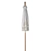 Hand Painted White Parasol with Tassels