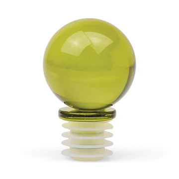 The Moony Glass Bottle Stopper - Olive