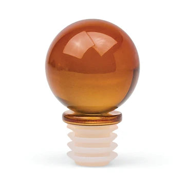 The Moony Glass Bottle Stopper - Amber