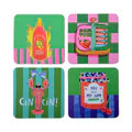 Coasters (Set of 4) Food