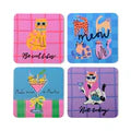 Coasters (Set of 4) Cats