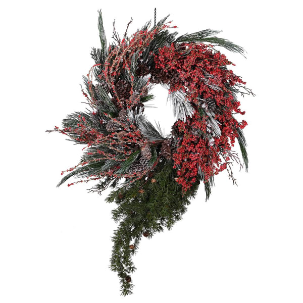 DELUXE PINE/BERRY WREATH