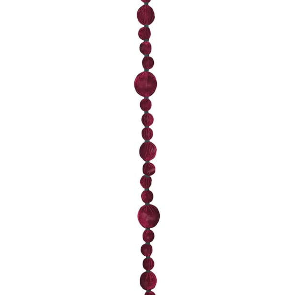 Claret Bobble Garland