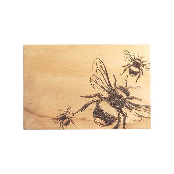 Beech Serving Board - 30cm - Bee