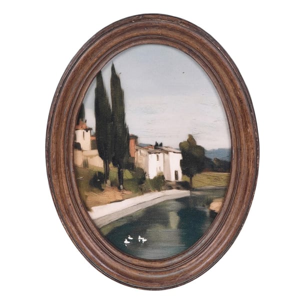 FERRARA VILLAGE OVAL PRINT