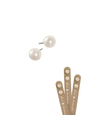 E - Pearl Studs - Faux Pearl