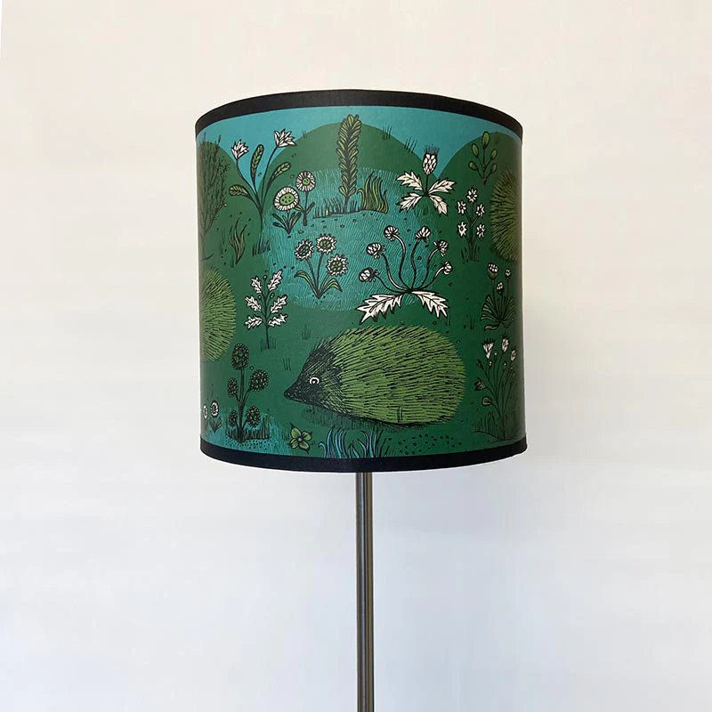 39.6cm Hedgehog Lamp green