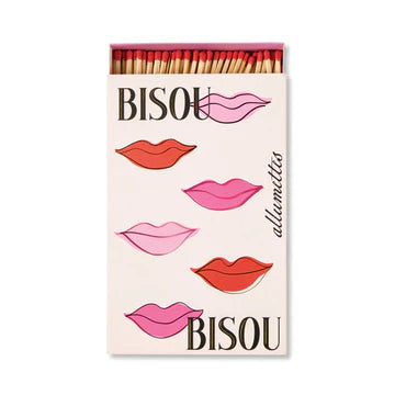 Large Rectangle Boxed Matches (120 pcs) - Bisou Bisou