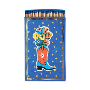 Large Rectangle Boxed Matches (120 pcs) - Cowboy Boot