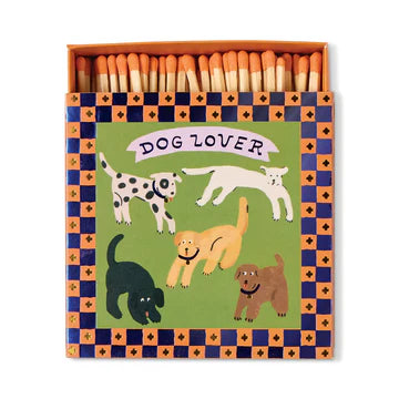 Square Boxed Matches (125 pcs) - Dog Lover