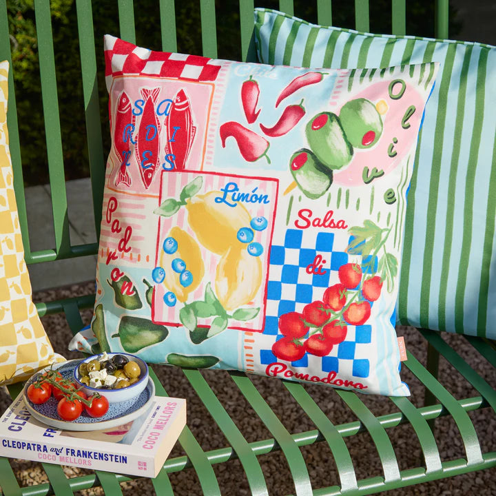 MEDITERRANEAN PICNIC 45X45 OUTDOOR CUSHION CASE MULTI