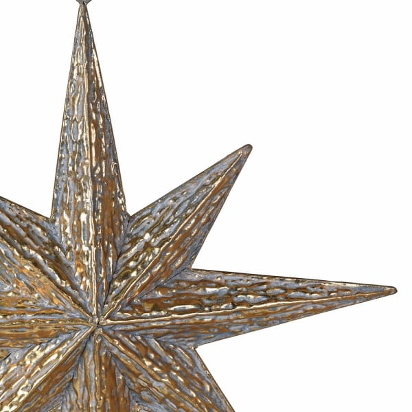 HANGING TEXTURED GOLD STAR