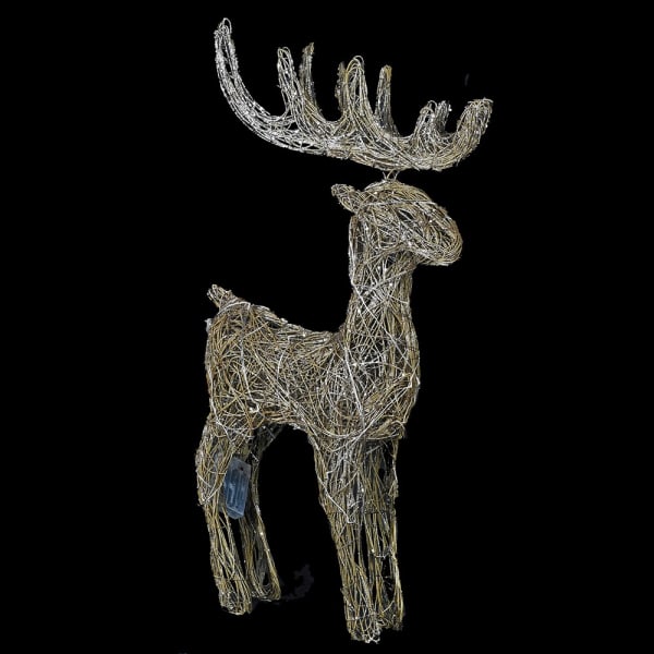 CHAMP RATTAN LIT DEER