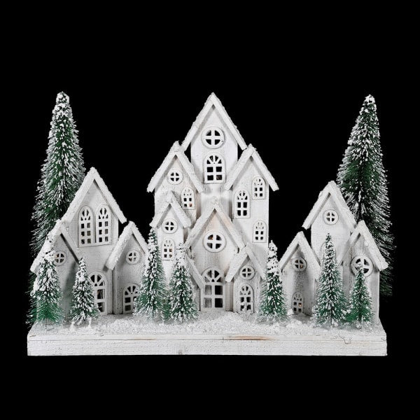LED SNOWY VILLAGE SCENE