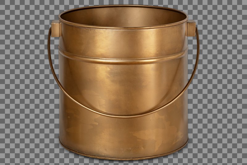 Mosat Iron Fireside Bucket - Antique Brass - One Size