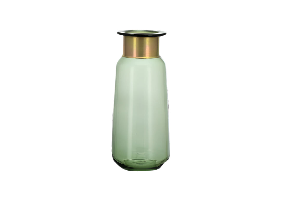 Miza Glass Vase - Green - Large 32 x 14cm (dia)
