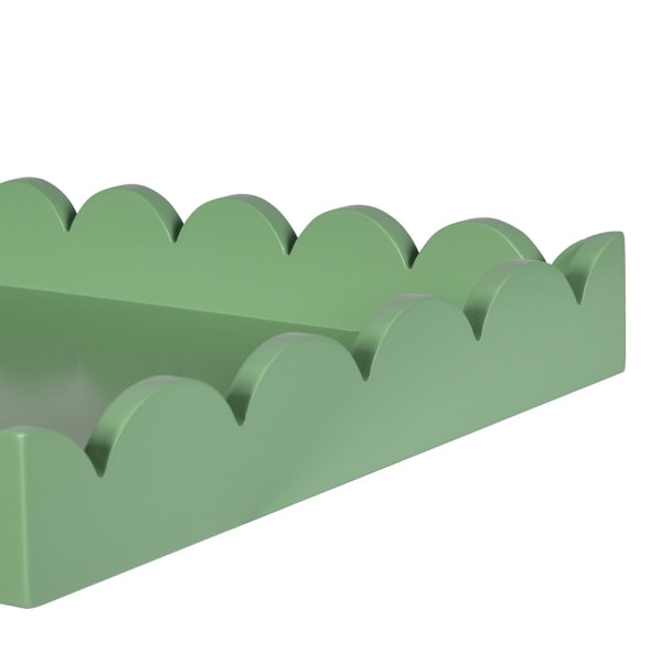 S/2 MINT PETAL TRAYS