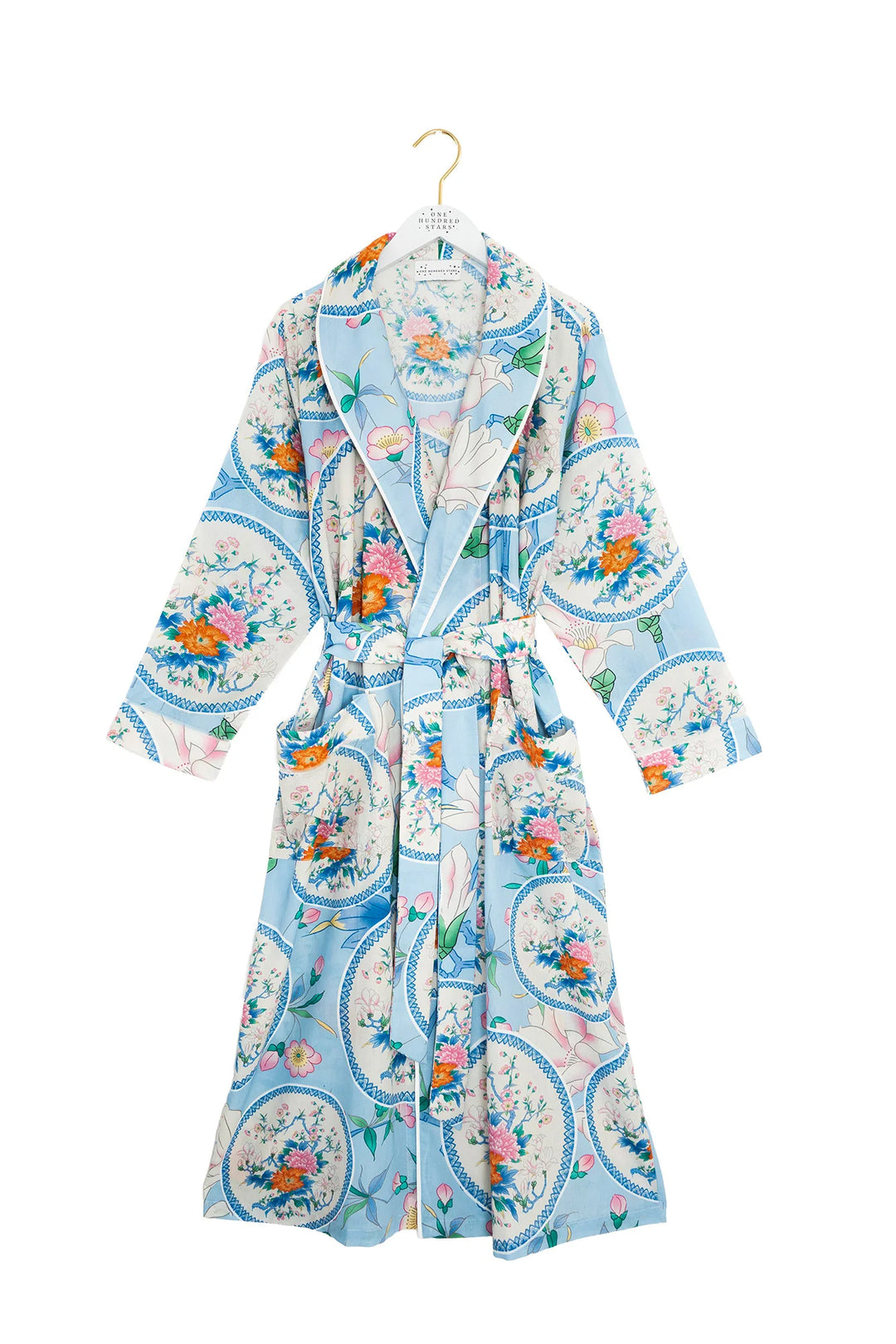 Magnolia Plates Baby Blue Cotton Gown