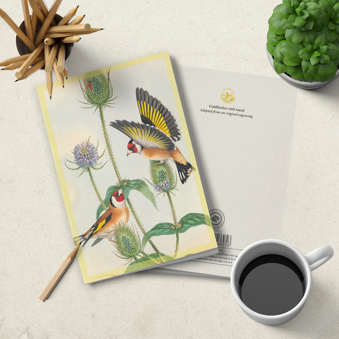 Notebook - soft cover - British Birds - Goldfinch