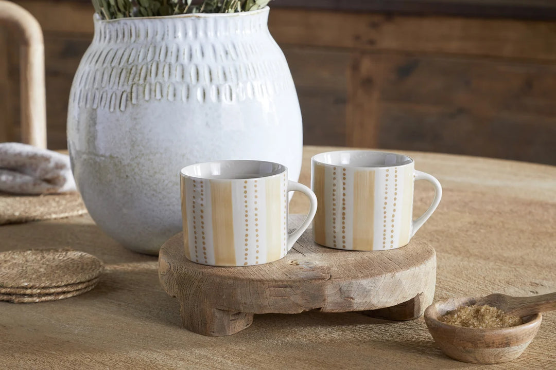 Patthar Mug - Cream & Sand - Small