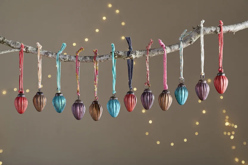 Oko Mini Drop Baubles - Mixed Matt