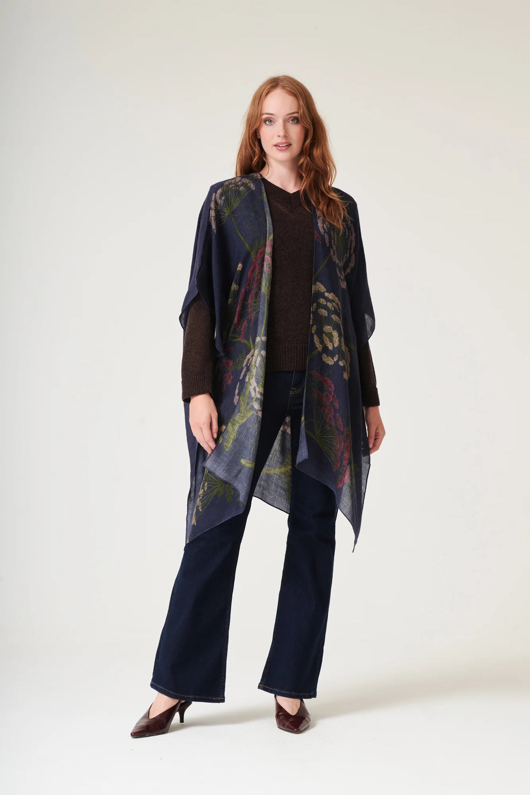 Parsley Seed Navy Wool Throwover