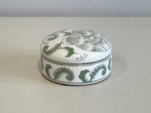 Green Pattern Trinket Pot