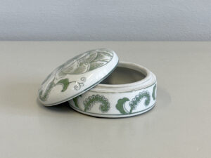Green Pattern Trinket Pot