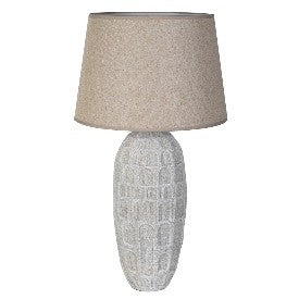 IVORY TEXTURED TABLE LAMP