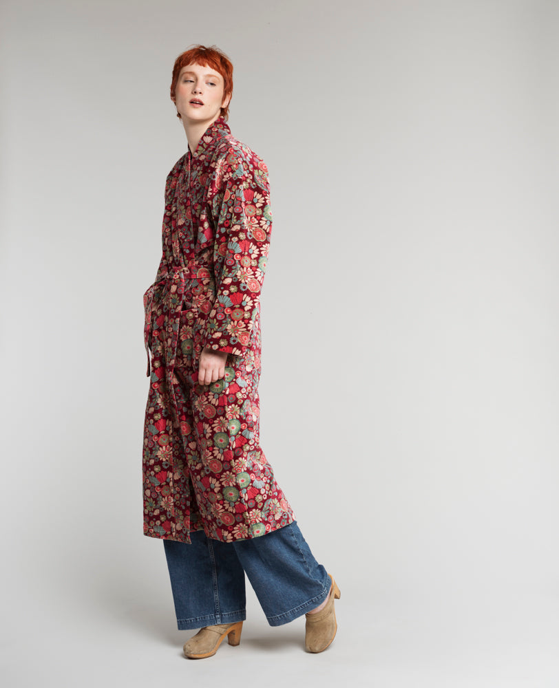 MOLLY BURGUNDY Velvet Robe